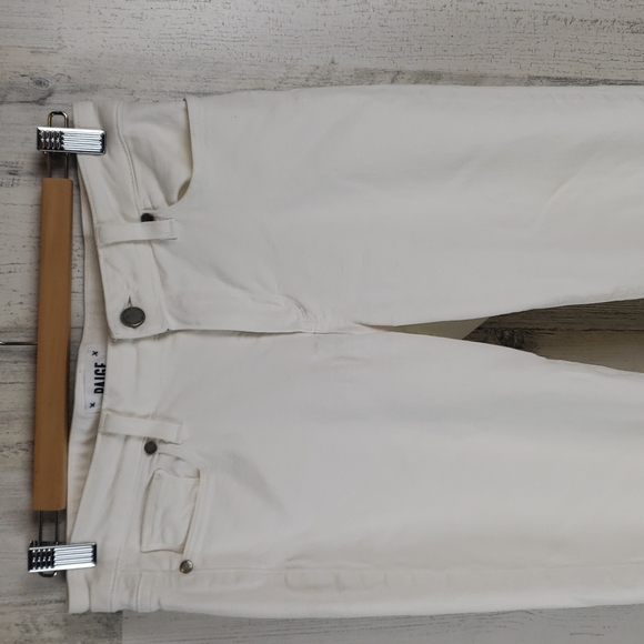 Paige Kylie Crop white cuffed capri denim jeans Size 28 - Picture 2 of 11